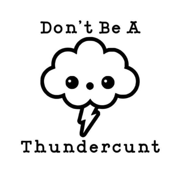 Sassy Thundercloud Saying Decal