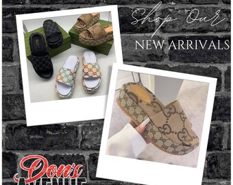 Louis vuitton slippers | Etsy België