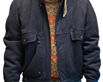 Vintage Christian Dior Luxury Brand Wool Bomber Button Jacket - Etsy