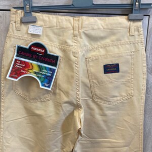 Lightweight jeans Carrera Canvas beige vintage 80s deadstock Made in Italy