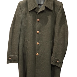 70s Vintage Coat Green Alder Tyrol /jacket/wool/mohair/loden