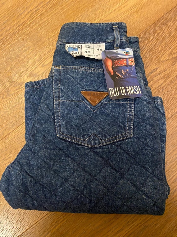 Jeans Mash blu vintage 80s imbottiti - Etsy Italia
