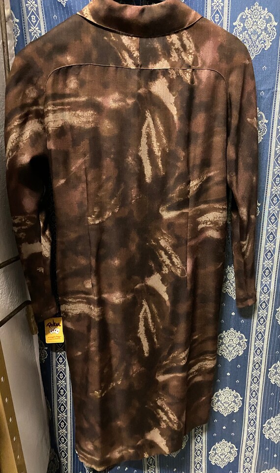 Vintage 80s Brown Buttons/maxidress/boho/wool Shaded Brown
