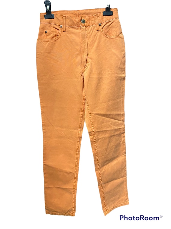 Jeans leggeri Arancioni Lee Oklahoma girl vintage 80s vita alta deadstock Etsy Italia