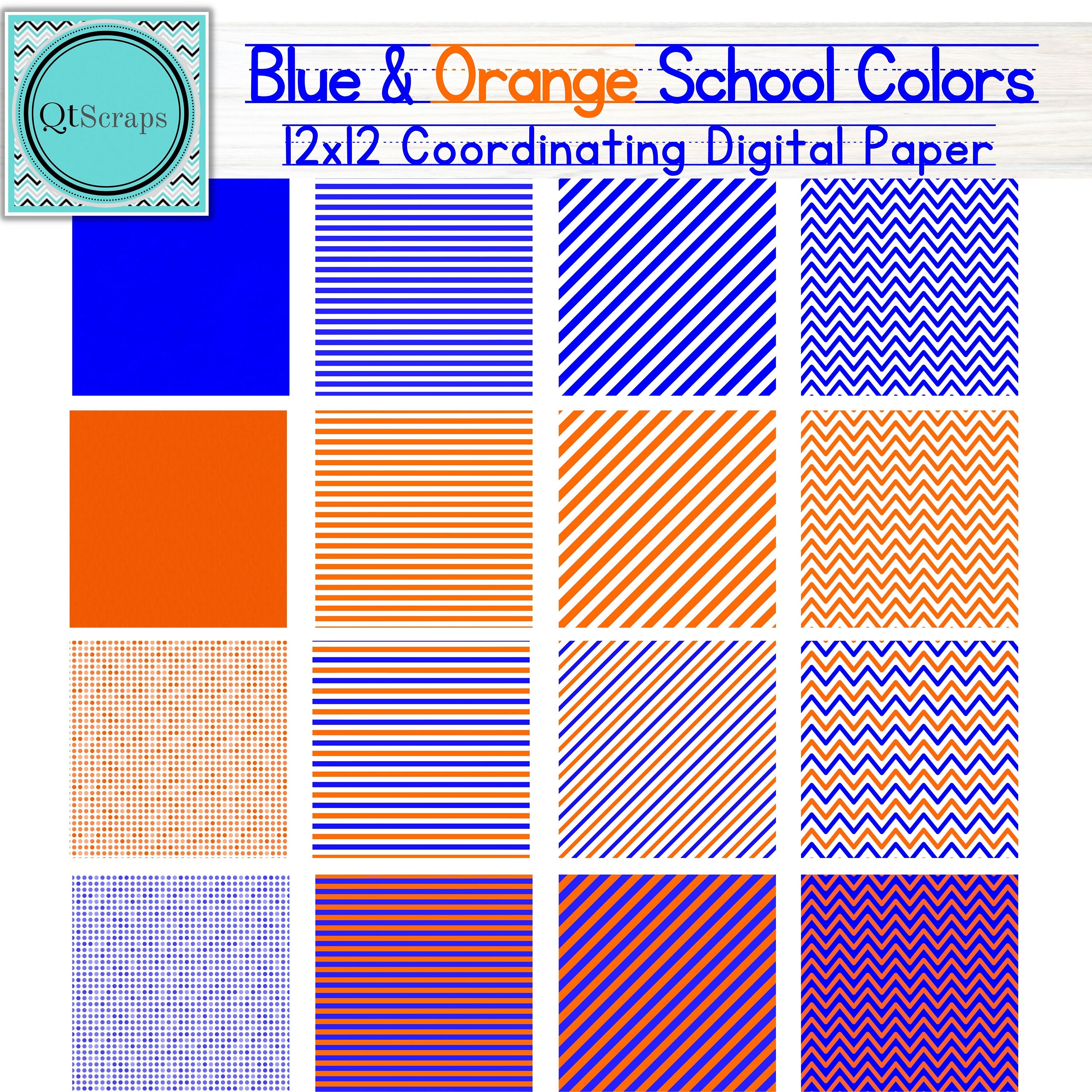 Blue & Orange School Colors Graduation Party Pack, Party Ideas ...