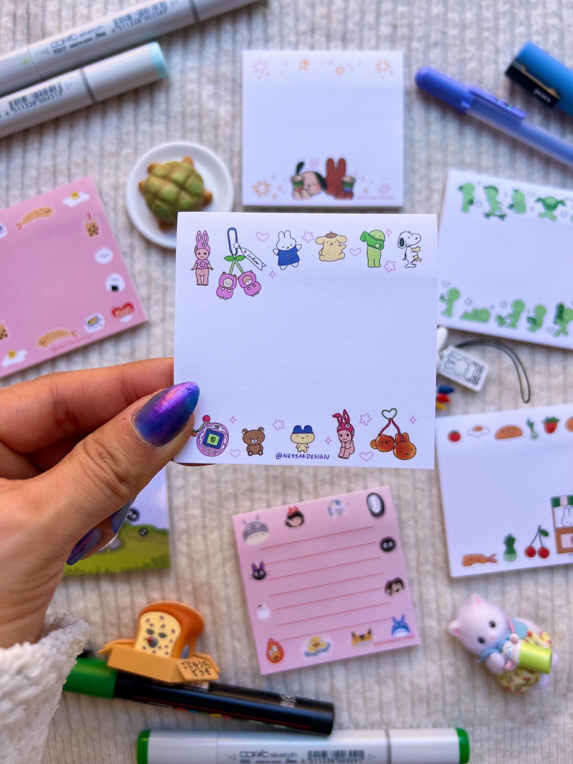 Stuck Note Pads Cute Sticky Note Pads - Etsy