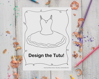 Tutú Página Para Colorear
