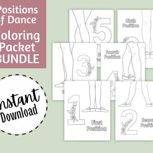 Positions of Dance Coloring Pages