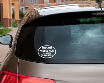 MADE IN USA This Vehicle Made The Kessel Run in Less Than 12 Parsecs Funny Car Truck Motorcycle Windows Bumper Wall Decor Vinyl Decal MADE IN USA This Vehicle Made The Kessel Run in Less Than 12 Parsecs Funny Car Truck Motorcycle Windows Bumper Wall Decor Vinyl Decal