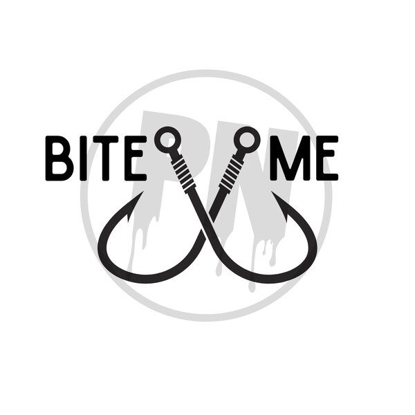 Bite Me With Hook Svg Etsy