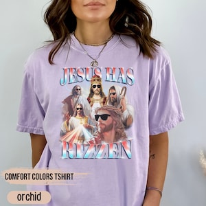 90s Vintage Bootleg, Jesus Shirt, He is Rizzin' Shirt, Funny 90s Vintage Bootleg, Jesus Shirt, He is Rizzin' Shirt, Funny