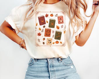 Comfort Colors Fall Shirt, Tis the Season Shirt, Fall Book Lover Shirt, Women's Fall Shirt, Pumpkin Season, Fall Harvest Shirt Autumn Doodle