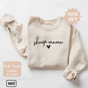 Sheep Sweatshirt, Sheep Shirt, Sheep Sweater, Animal Lover Gift, Sheep Lover, Womens Crewneck Sweatshirt, Farmer Shirt, Farm Animals Shirt