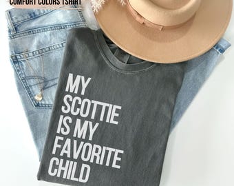 Comfort Colors Scottish Terrier Shirt Terrier Tee Scottish Terrier TShirt Scottie Shirt Scottie Mom Shirt for Scottie Dad Scotty Dog Shirt