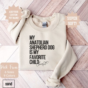 Custom Anatolian Shepherd Dog Sweatshirt, Custom Anatolian Shepherd Dog Shirt, Dog Mama Sweatshirt, Gift for Pet Lovers, Dog Mom Gift