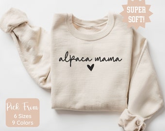 Alpaca Shirt, Alpaca Mom Shirt, Alpaca Mama Tee, Animal Lover Tee, Alpaca Lover Gift Wildlife tee Farm Animal Shirt Birthday Gift For Her