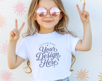 Comfort Colors Custom Design Youth Shirt, Custom Logo Shirt, Personalized Logo Boxy Crop, Custom Double Sided Print Shirts, Custom Text