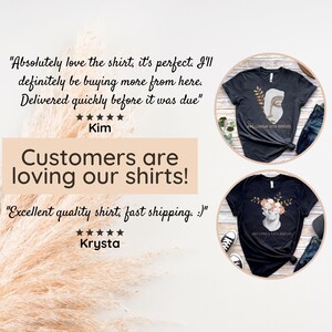 May include: Two customer reviews for a t-shirt with a graphic of a bust sculpture. The first review says "Absolutely love the shirt, it's perfect. I'll definitely be buying more from here. Delivered quickly before it was due." The second review says "Excellent quality shirt, fast shipping. :)". Both reviews have five stars.