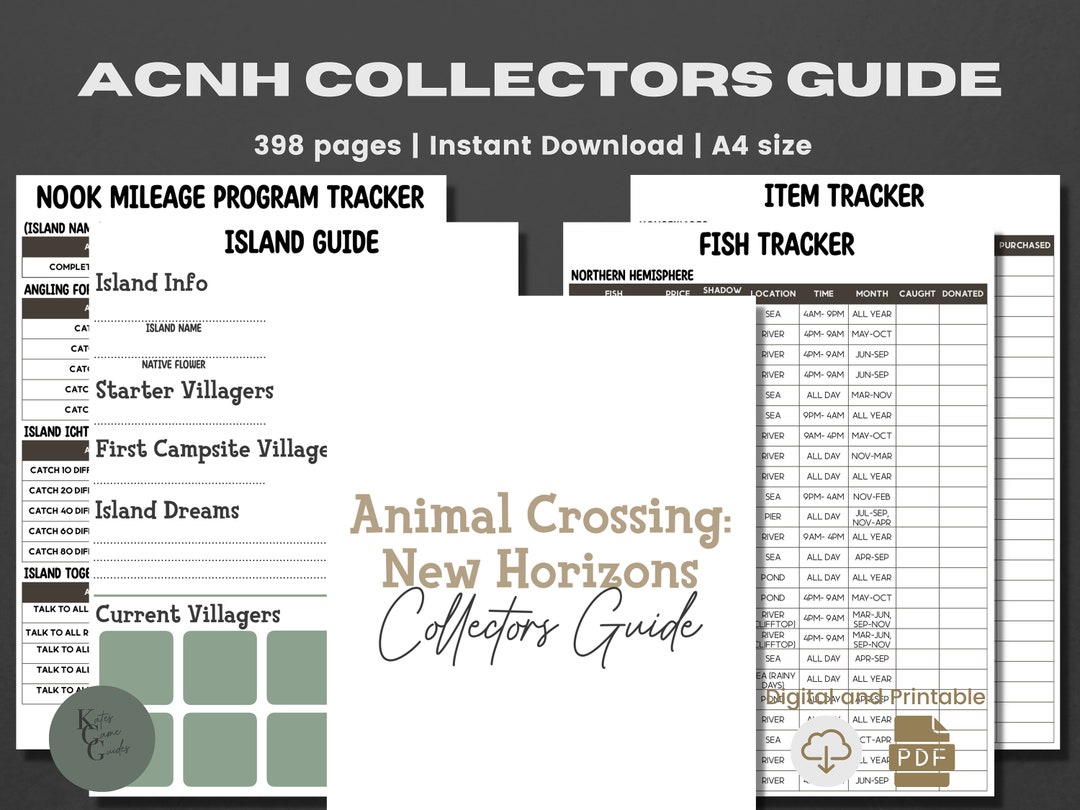 ACNH Collectors Guide ACNH Checklist ACNH Catalog Bug Planner Diy