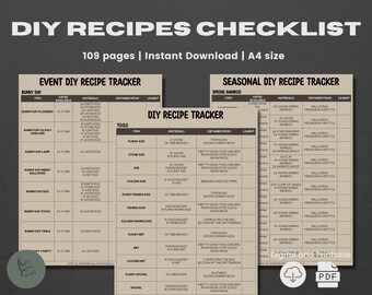 ACNH DIY Checklist | 2.0 Update | All Diy Recipes List | Cooking DIY | All Recipes Checklist | Diy List | Diy Guide | Recipe Catalog