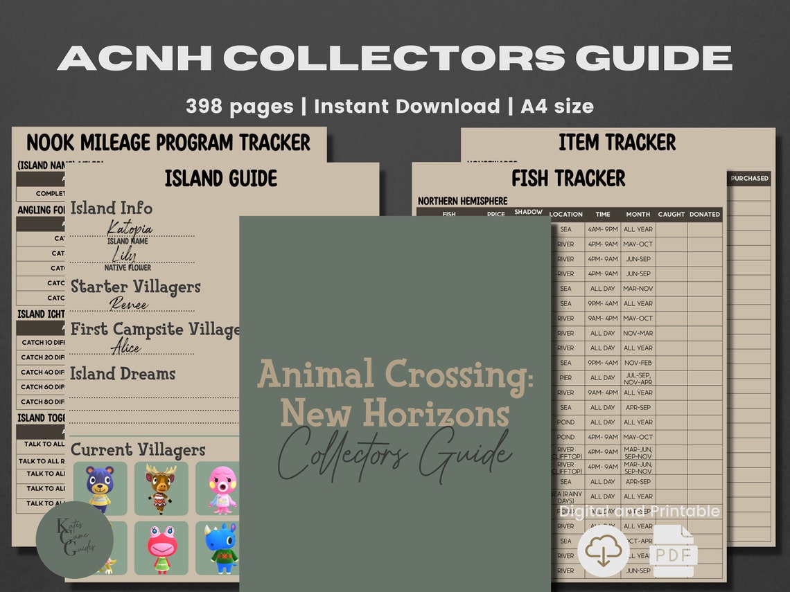 ACNH Collector's Guide ACNH Checklist ACNH Catalog Bug Planner