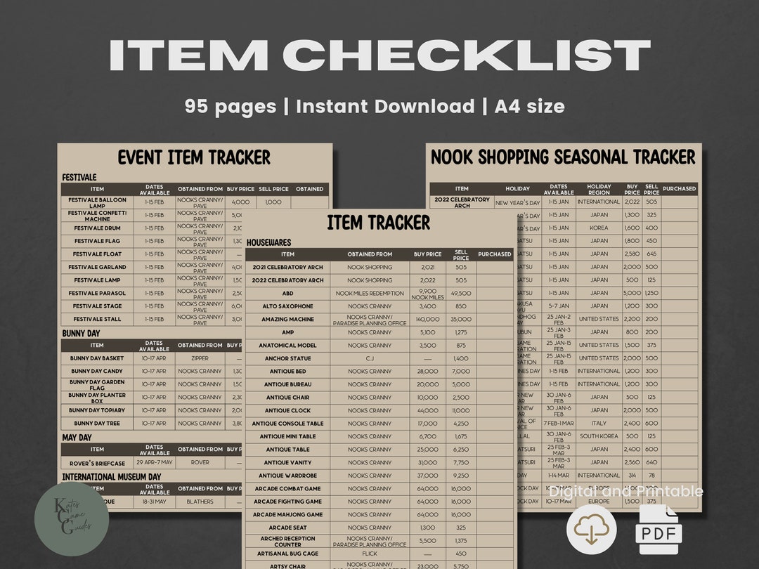 ACNH Item List 2.0 Update Furniture Set Item Catalog Furniture