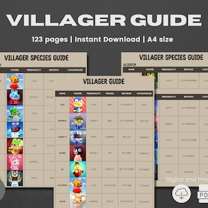 ACNH Villager Guide | 2.0 Update | Amibo List | Villager Photo | Villager List | Villager Guide | Villager Planner | Villager Catalog