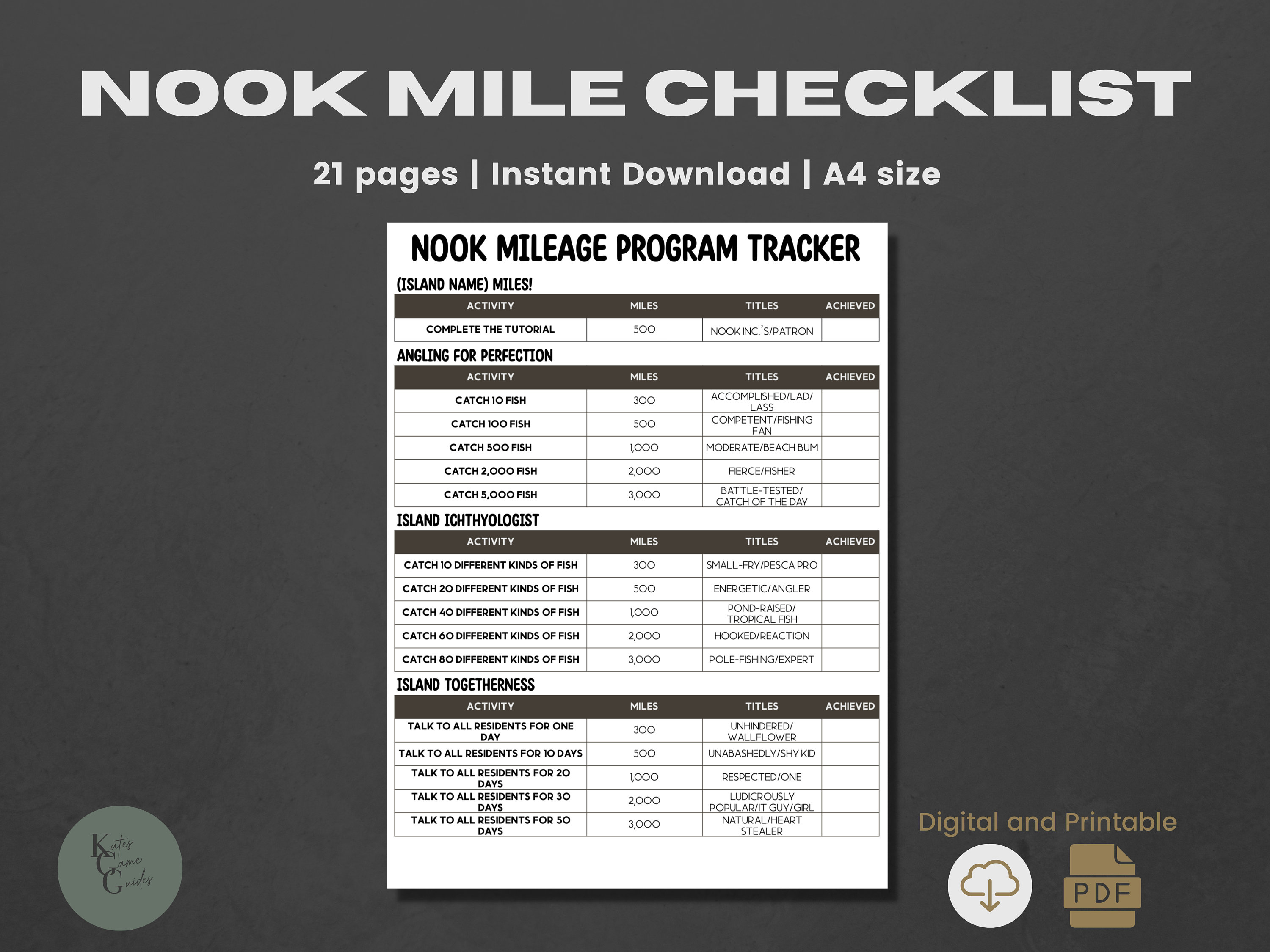 ACNH Nook Mile Achievement Checklist 2 0 Update Nook Mile Track Nook acnh-nook-mile-achievement-checklist-2-0-update-nook-mile-track-nook