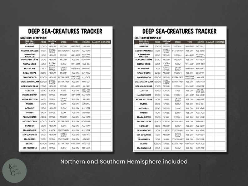 ACNH Sea Creatures List 2.0 Update Creature Catalog Creature Price