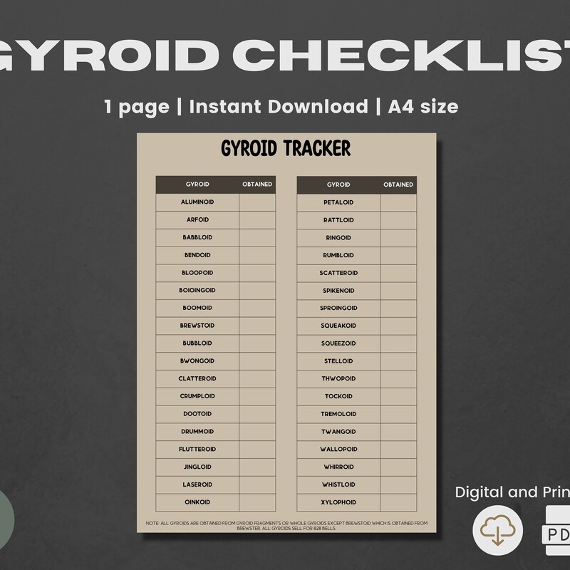 Acnh Printable List Etsy