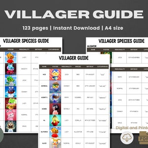 ACNH Villager Checklist | 2.0 Update | Amibo List | Villager Photo | Villager List | Villager Guide | Villager Planner | Villager Catalog