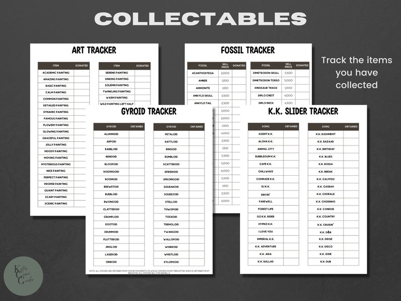 ACNH Collectors Guide ACNH Checklist ACNH Catalog Bug Planner Diy