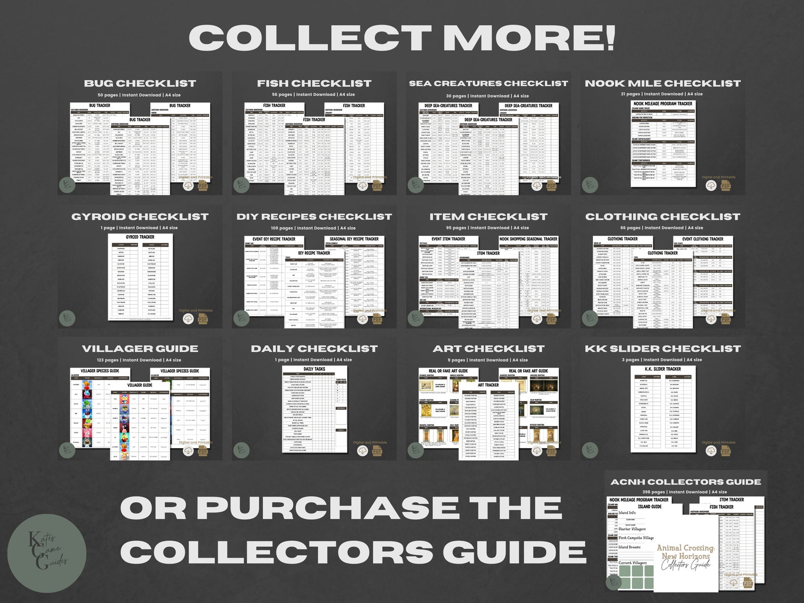ACNH Sea Creatures List 2 0 Update Creature Catalog Etsy Australia