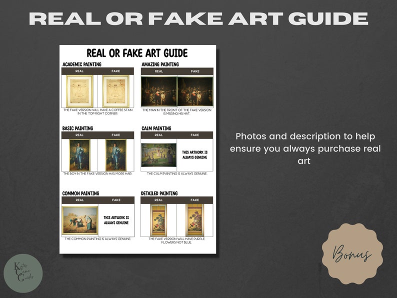 ACNH Art Checklist 2.0 Update Art Catalog Art PDF Painting List Statue