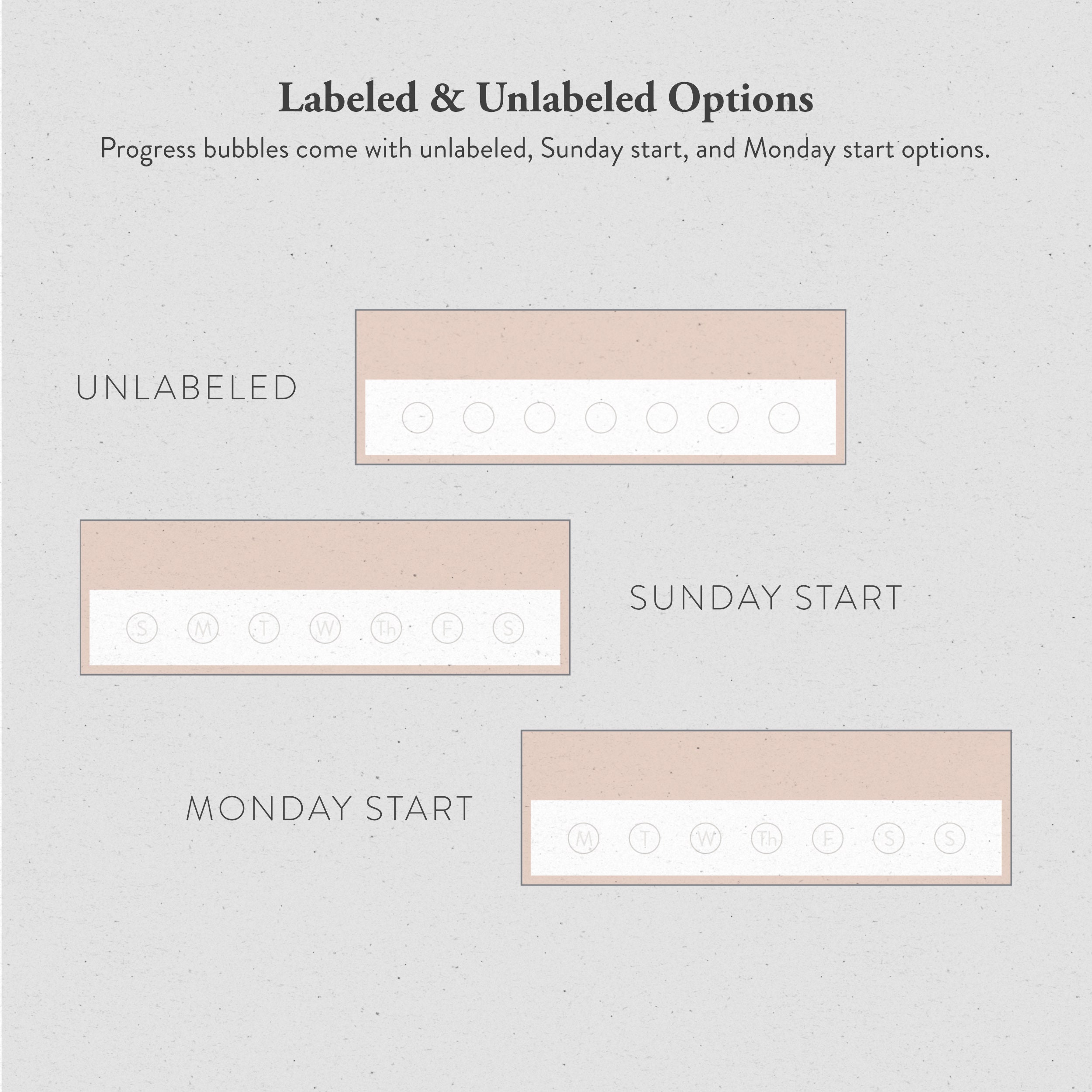 Customizable Habit Tracker Stickers