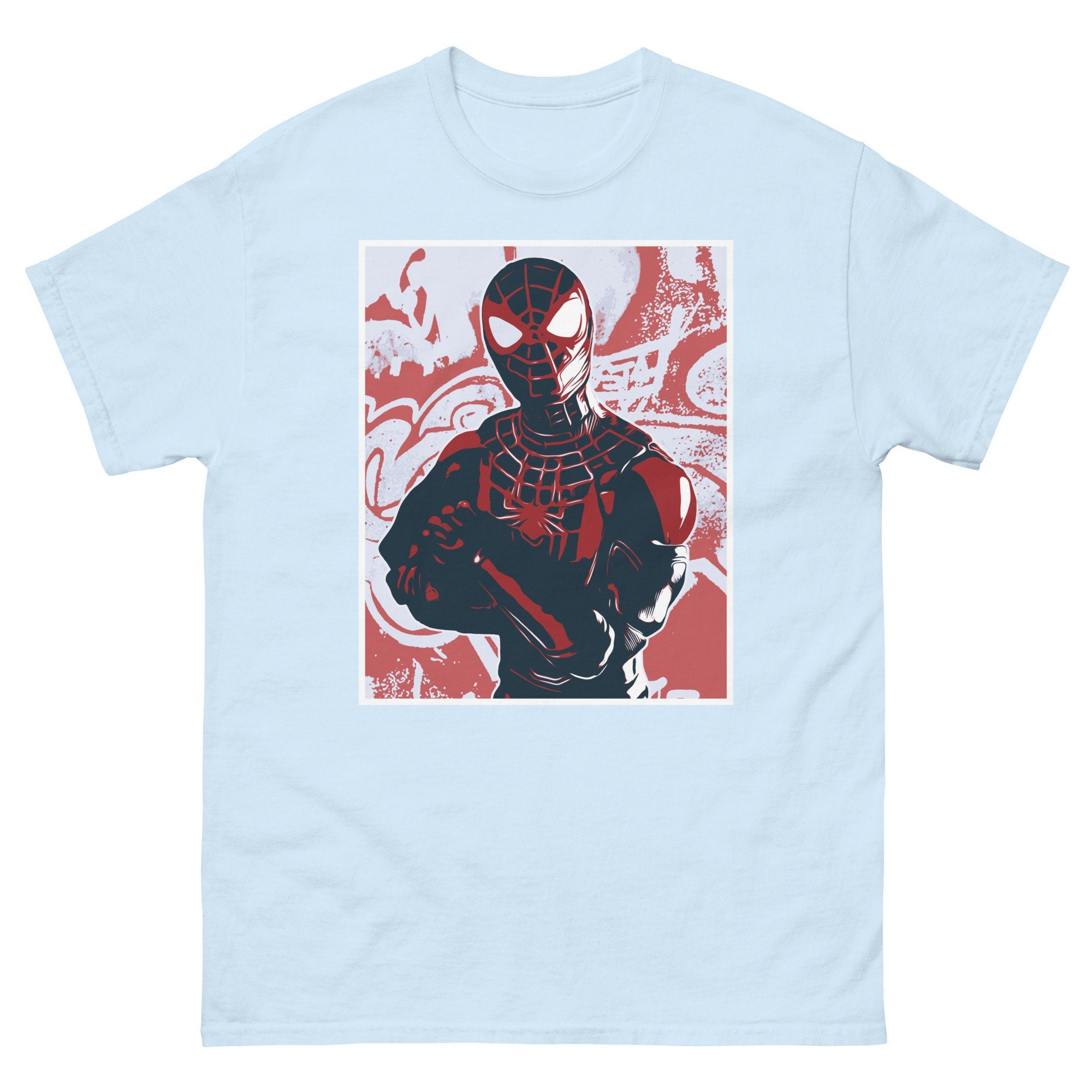 Discover Miles Morales Graffiti Spider-Man Shirt!! Marvel Comics Spiderman Tshirt