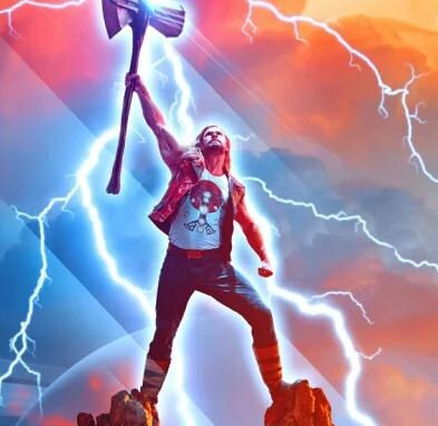 T-shirt Thor God Of Thunder Avengers - Taille L - Neuf Sans étiquettes - Marque Teefury