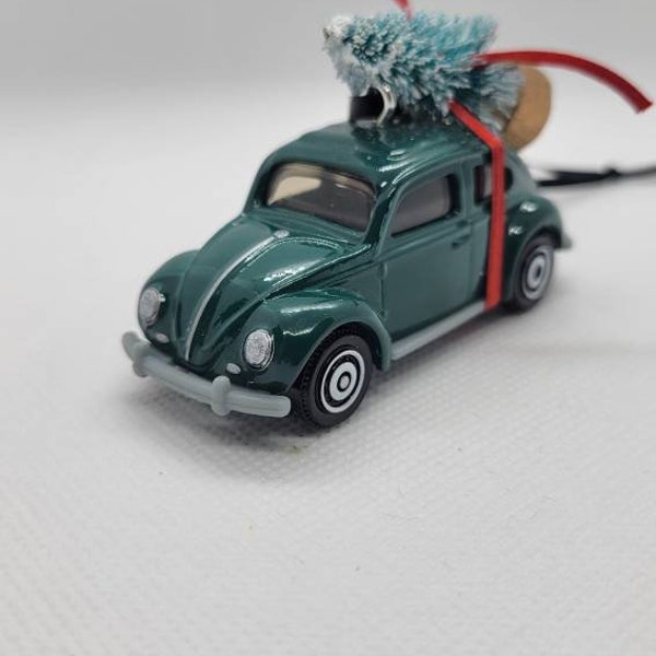 Christmas Ornament for VW Beetle Classic with Christmas Tree | Alex & Lily Ornaments