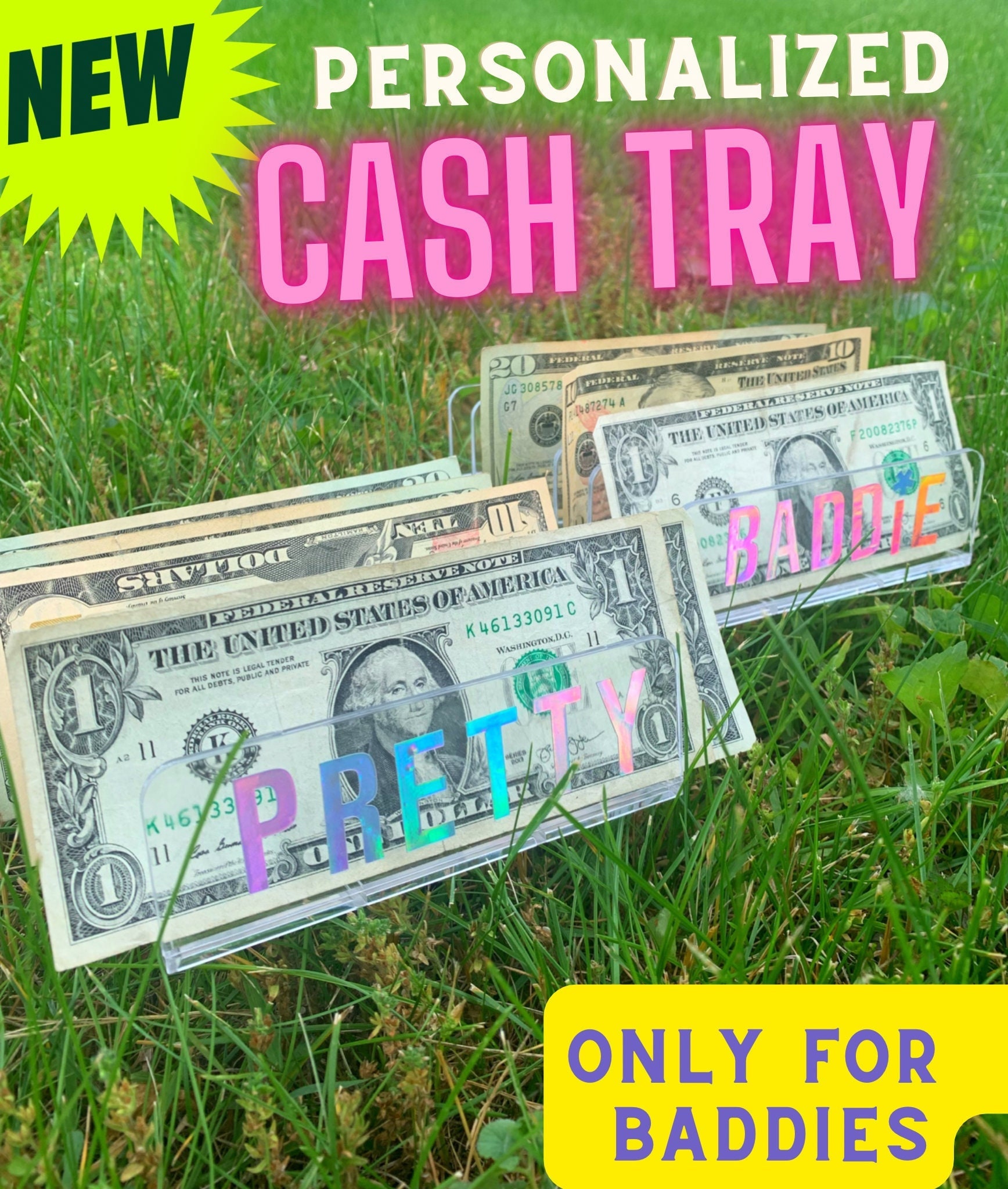 Personalized Cash Tray Cash Tray Cash Organizer Cash Etsy