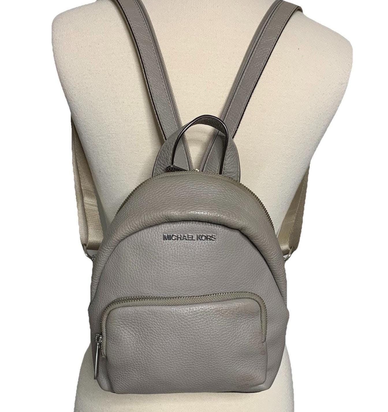 Michael Kors Pearl Gray Star Cutout Women\'s Rhea Mini Backpack Michael Kors Backpack - Etsy main image 4