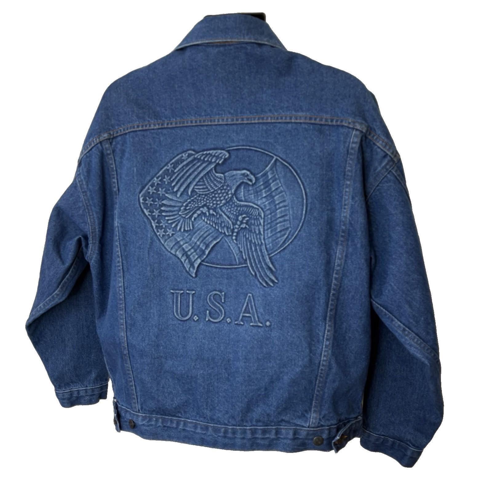 Vintage Denim Eagles Jacket - Etsy