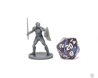 City Guard Knight DnD Miniature, 3D Printed Guard Miniature, DnD NPC Miniature, DnD Royal Guard, Security Guard