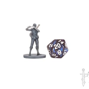 Feminine Bard Miniature, DnD Jester Mini