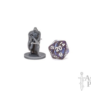 Bandit Crossbow Ranger Miniature, DnD Outlaw Bandit Miniature, Pirate Swashbuckler Mini, 28mm DnD Miniature Bandit