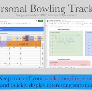 Personal Bowling Tracker (Google spreadsheet) template