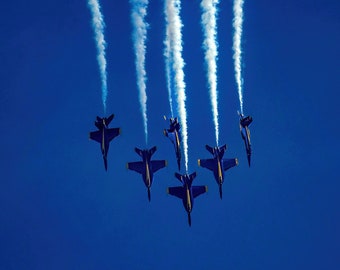 Blue Angels - I : Art on Metal Print