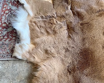 Northeast Ohio Whitetail Deerskin Hide – Tanned Leather Rug, Natural Fur Pelt