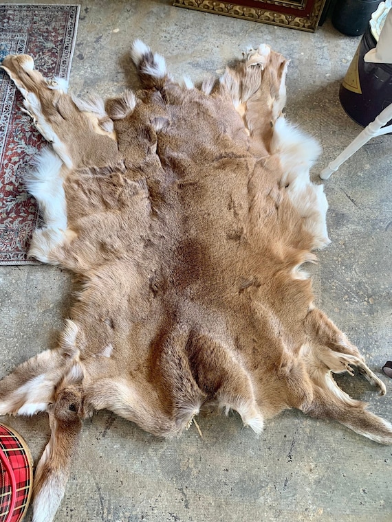 Real deer hide blanket hotsell