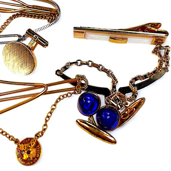 Tie Clips & Cufflinks Bulk Set - Single Loop Tie … - image 10