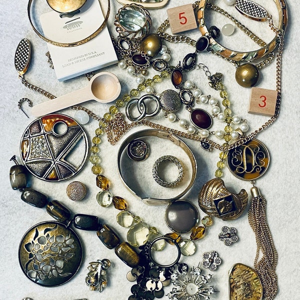 Vintage Costume Jewelry Lot Etsy